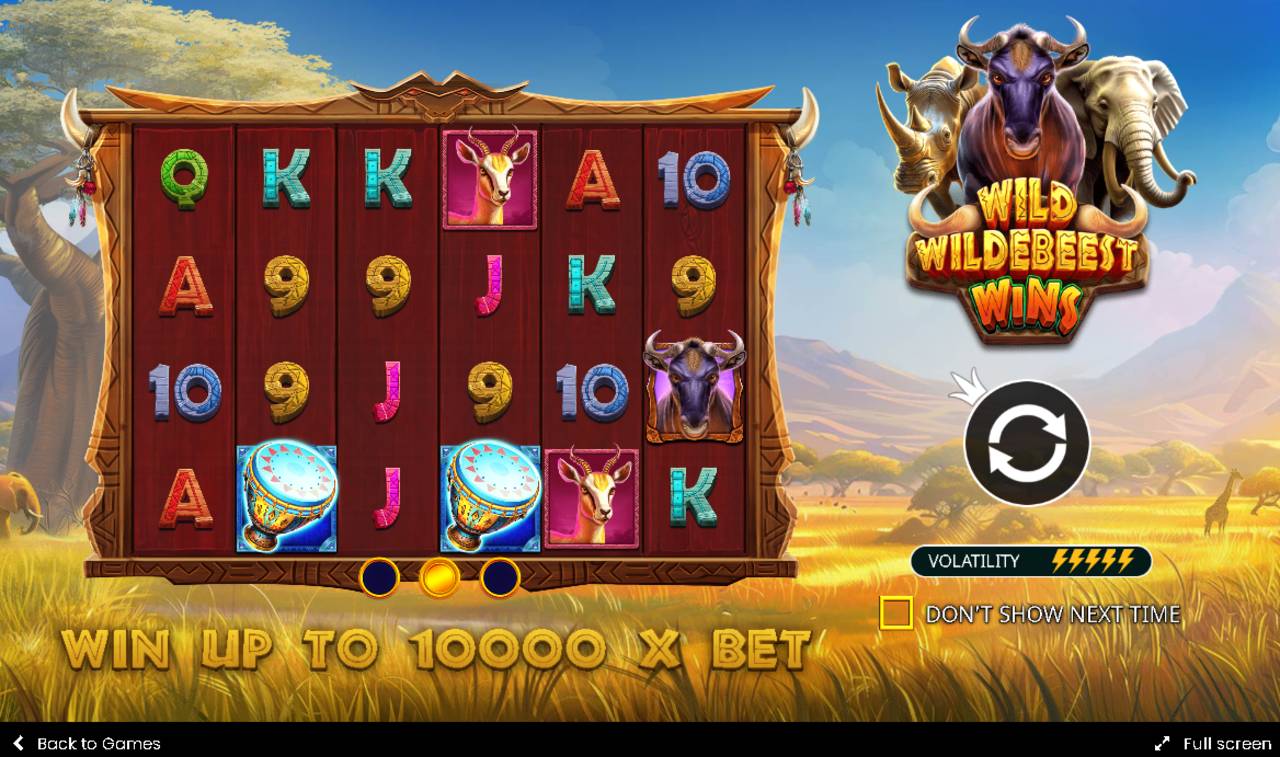 Wild Wildebeest Wins (Pragmatic Play) Image 1